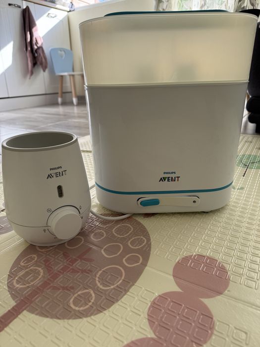 Комплект стерилизатор и нагревател за бебешки шишета  Avent Philips