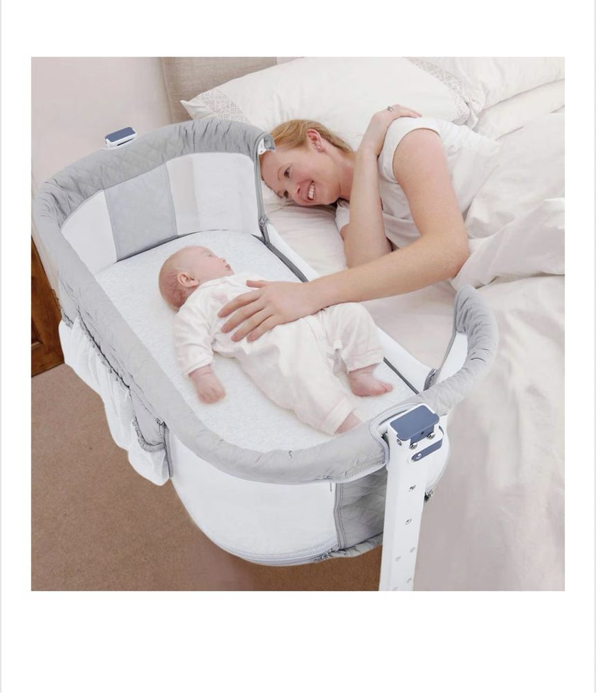 Patut Co-Sleeping Baldachin, 2 nivele, poate sta inclinat pt reflux