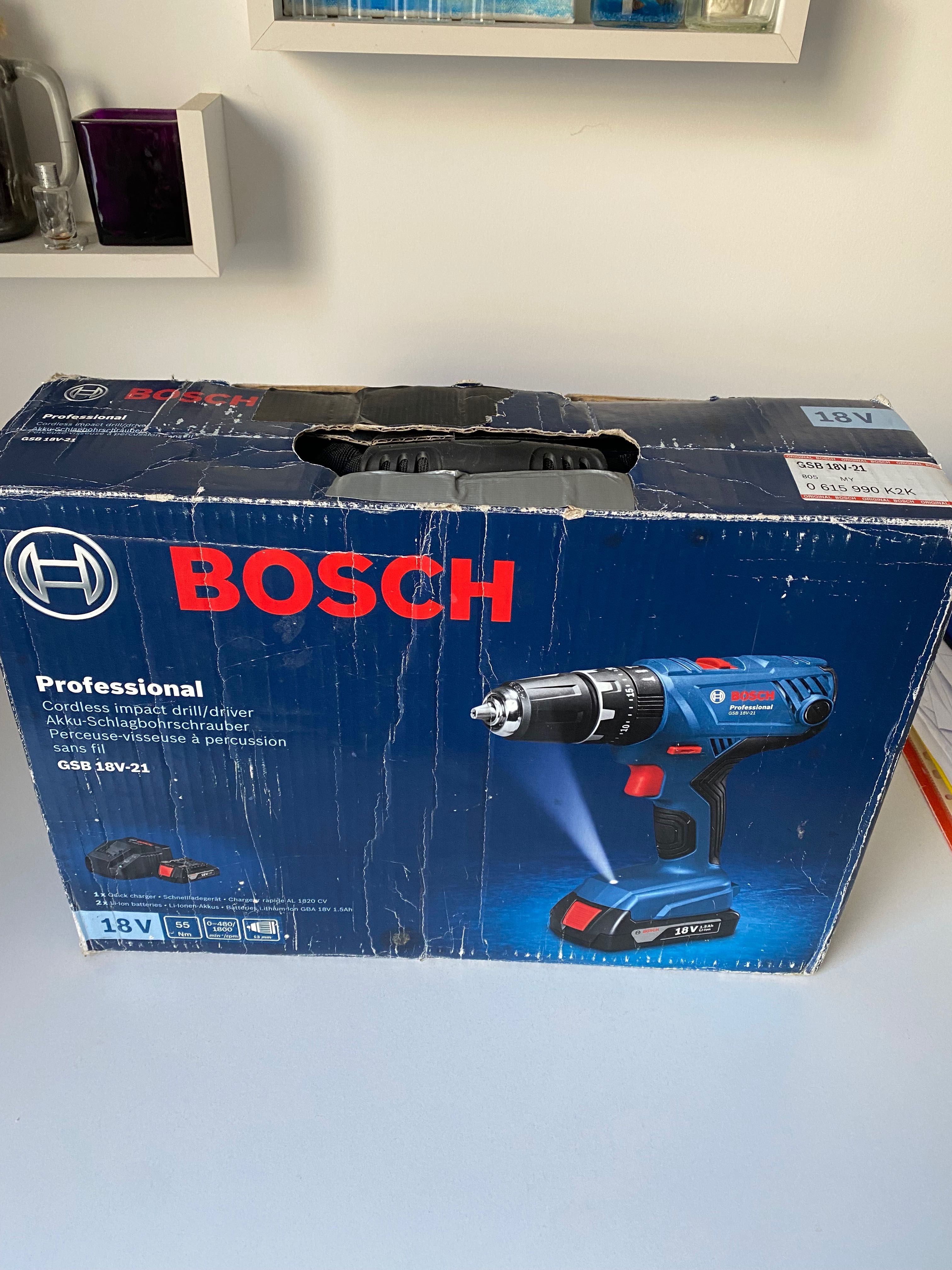 Винтоверт Bosch GSB 18V-21