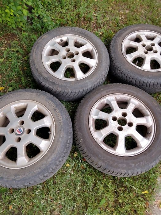 Vand 4 Jante Aliaj Opel R 15 + 4 Anvelope ALL SEASON 195/60/R15