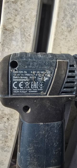 Bosch Gws 12 76, polizor cu acumulator