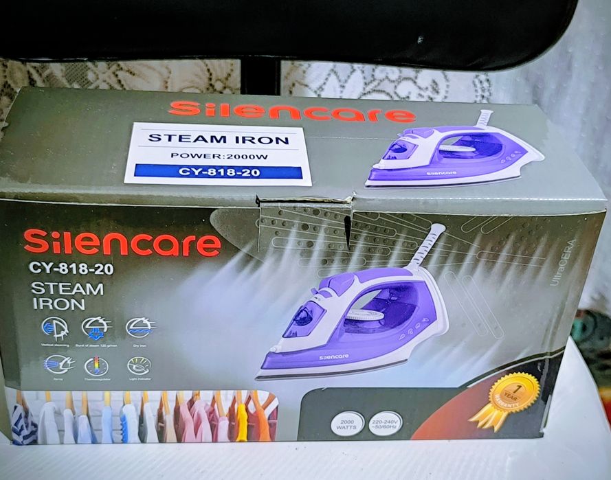 Утюг с паром и антиугарный. Новый. Для дома и подарка.