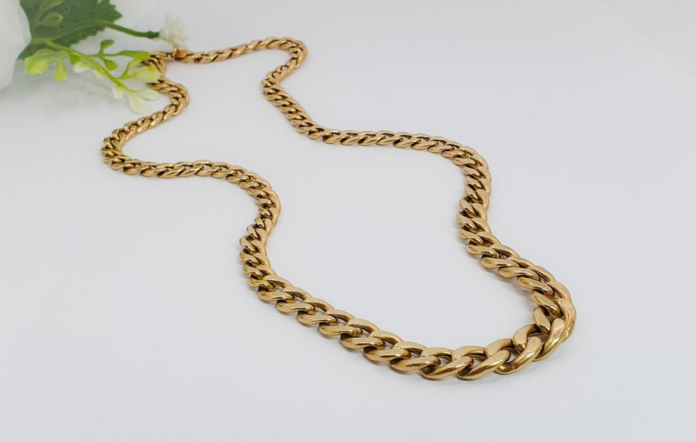 Lanț din aur de 14K model cuban gramaj 17,23 g