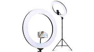 Ring Light LED, Lampa circulara 26cm cu trepied si suport telefon