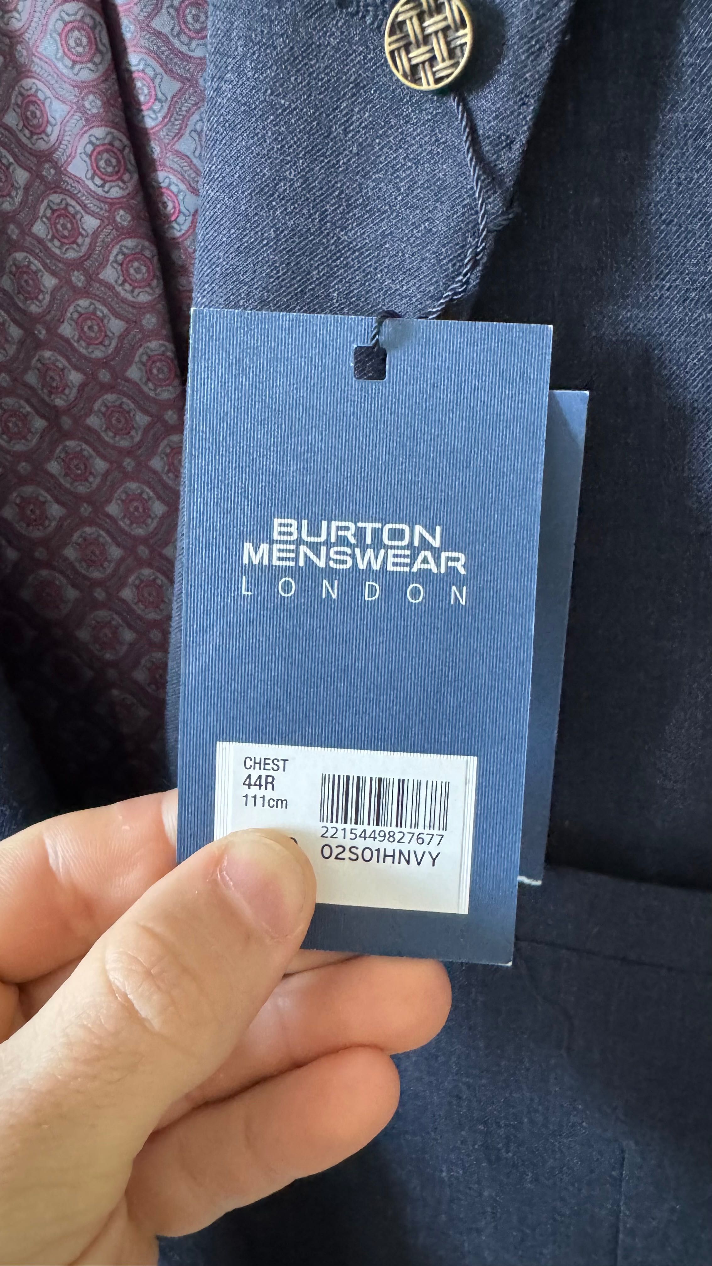 Costum barbati Burton 44R bleumarin