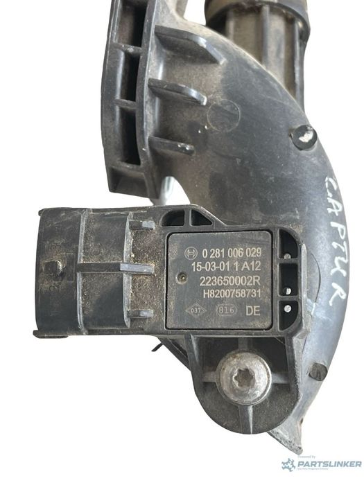 Senzor MAP + tubulatura RENAULT CAPTUR J5_, H5_ 2013 - > 0.9 TCe 90 H4B 400 0281006029