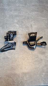 Комплект 2Х Shimano XT преден дерайльор с два венеца 36 и 26