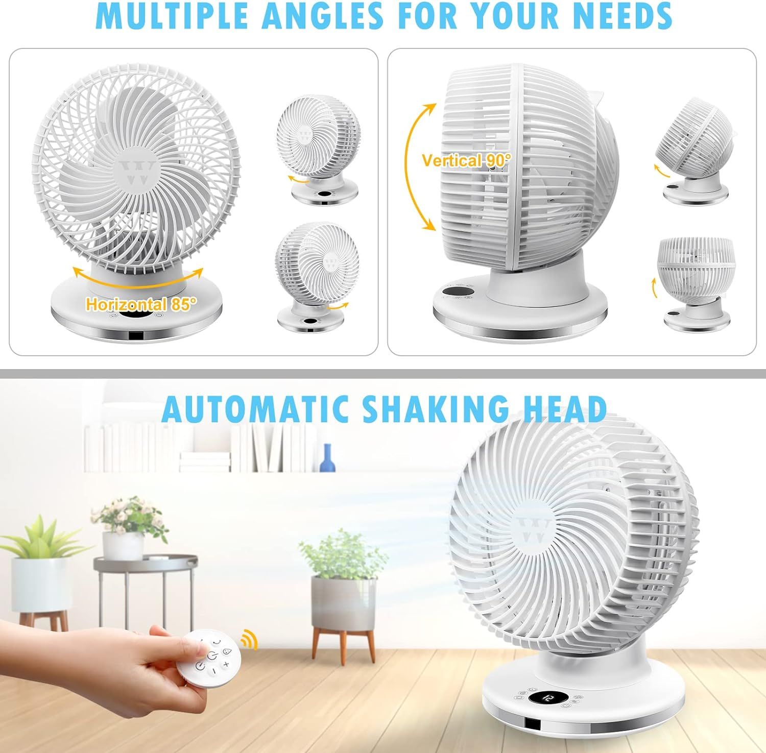 Ventilator circulatie Aer cu telecomanda, timer, Negociabil