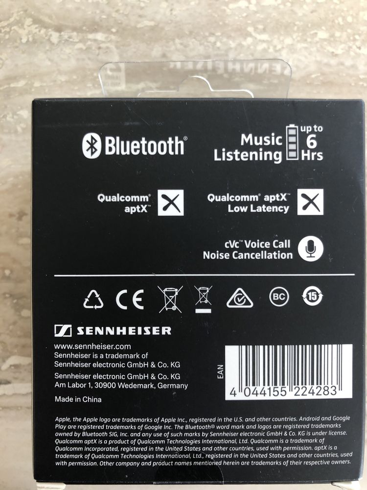 Casti Wireless Sennheiser CX 6.00 BT
