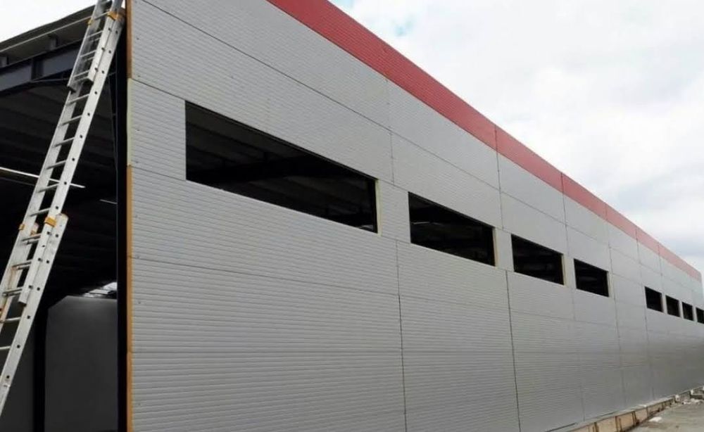 Vand hala metalica 20x25,structura,panouri sandwich și alte dimensiuni