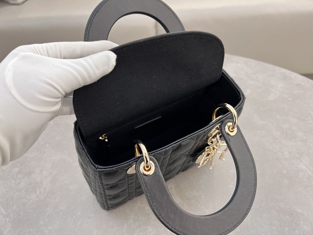 Geanta Dior 20 cm negru, Premium
