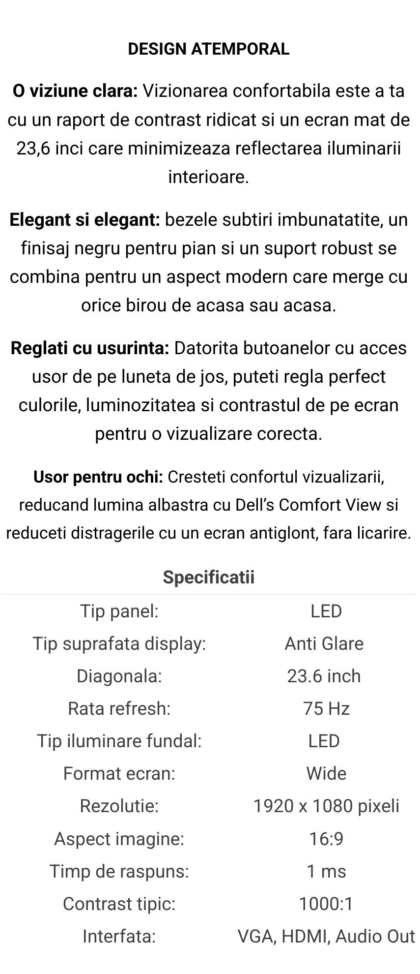 Monitor Dell 24inch