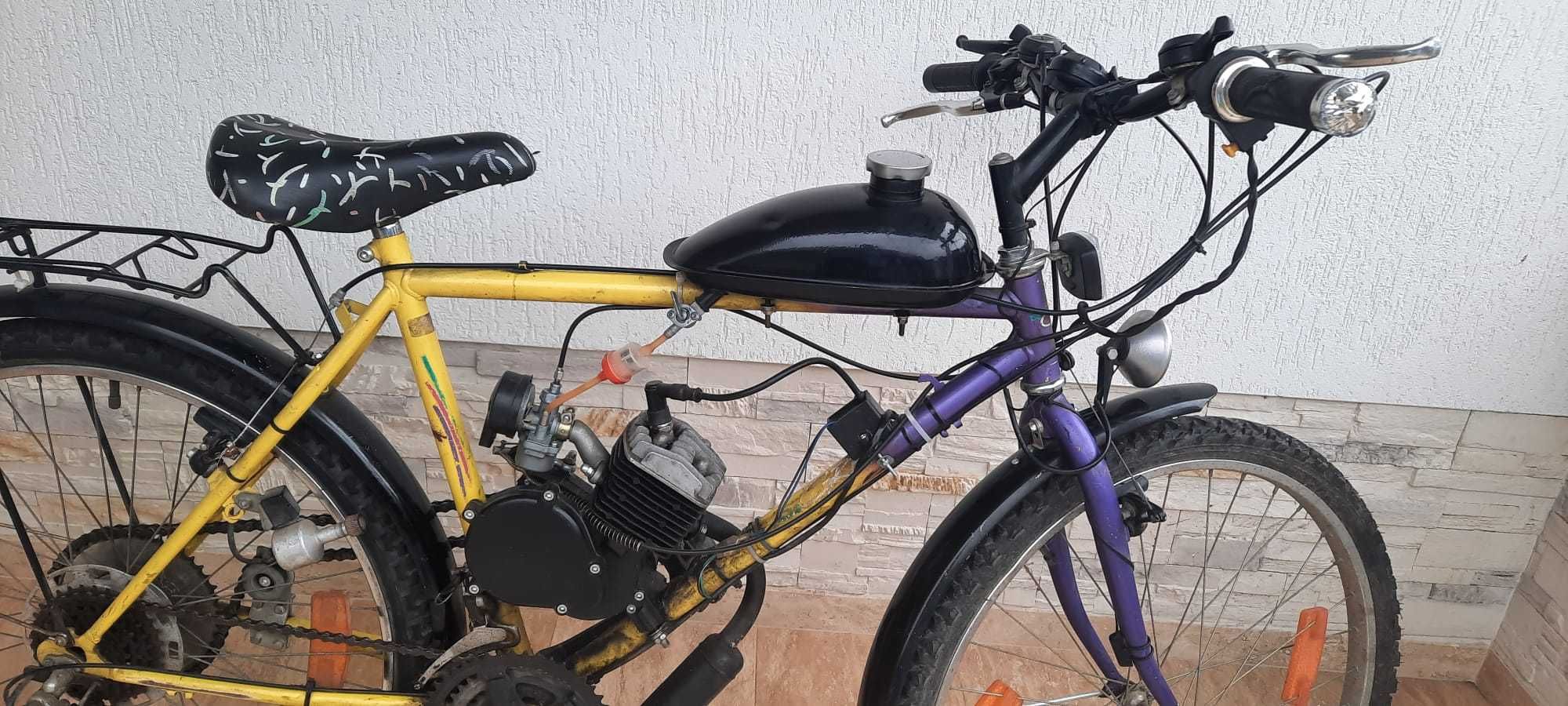 Bicicleta cu motor 49cc , roti 26, 21 viteze