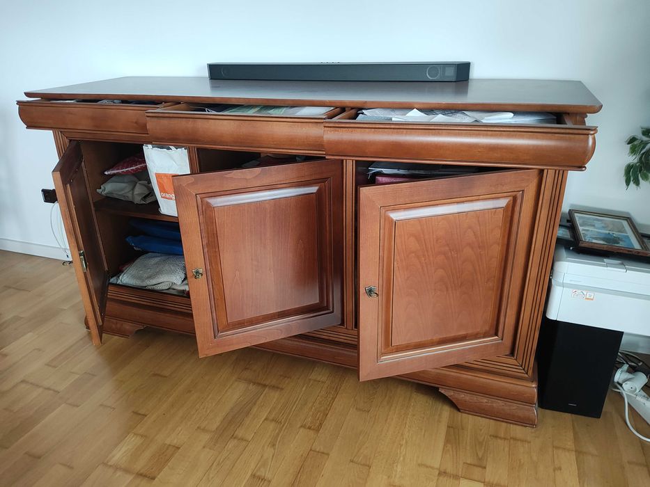 Comodă inalta cu 3uși3 sertare LOUIS PHILIPPE Mobexpertfara zgarieturi