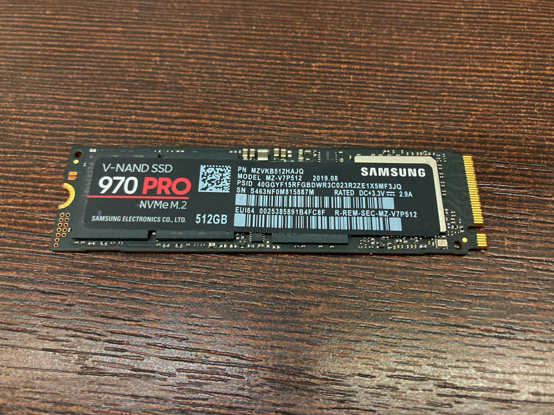Samsung SSD 970 pro