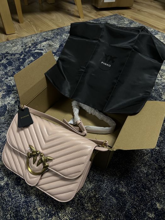 Geanta Pinko Roz de piele