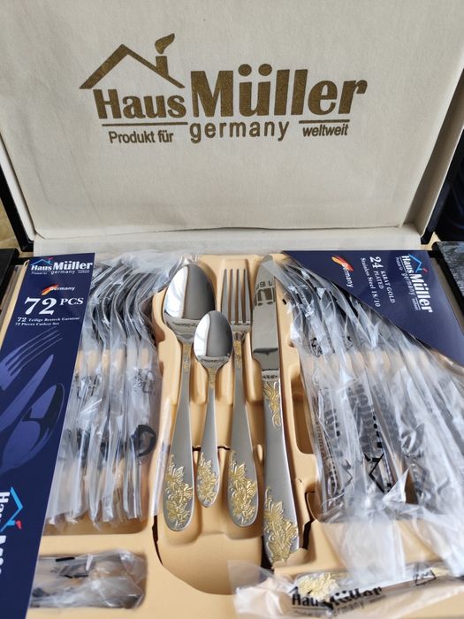 Нов луксозен комплект кухненски прибори 2 за 12 човека