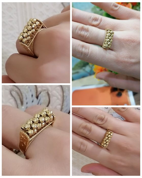 Золотое кольцо 19 размер (585 проба)