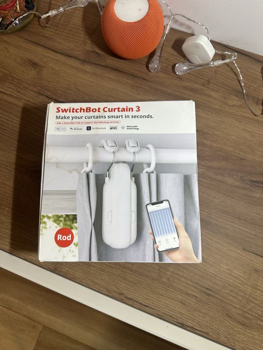 SwitchBot Curtain 3 - Tijă/ROD (Automatizare draperii/perdele)