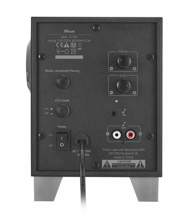 Аудио система TRUST Evon Wireless 2.1 Speaker Set with Bluetooth Нова