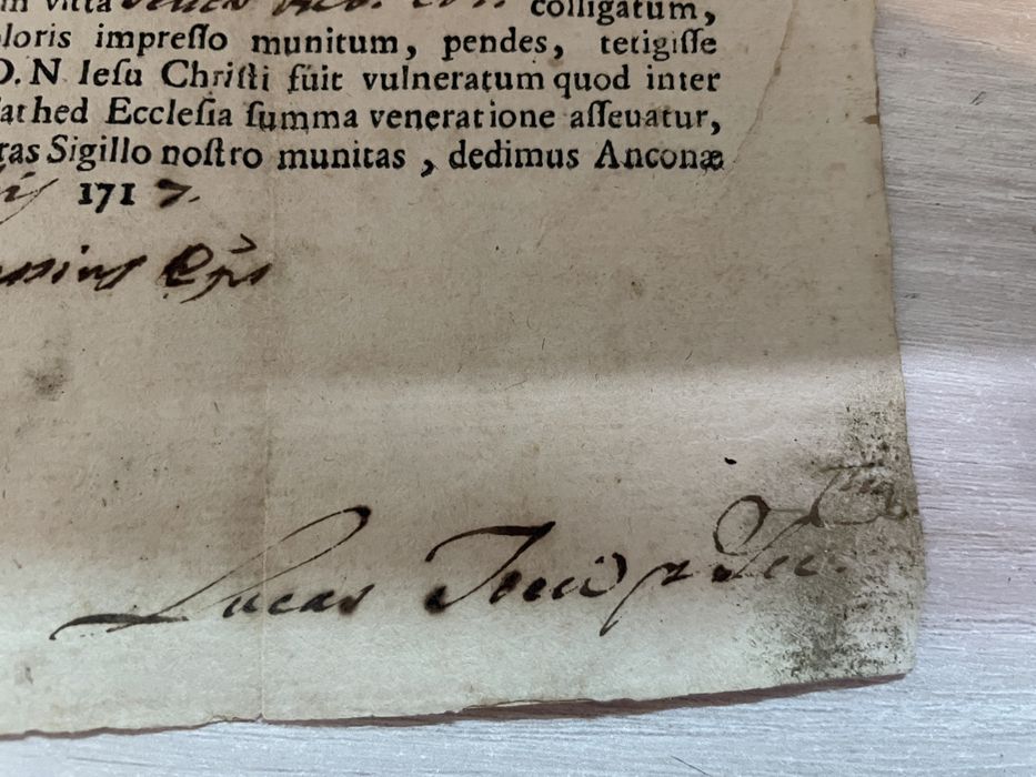 Unicat -Document Vatican Bula papala 1717 - instaurare cardinal papa !