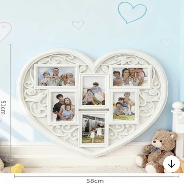 Рамка за снимки сърце - любимите снимки на едно място