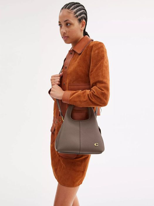 Coach Lana Shoulder Bag , цвят Dark Stone