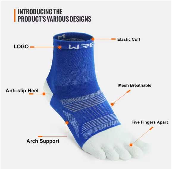 Спортни чорапи с пет пръста I WRELS