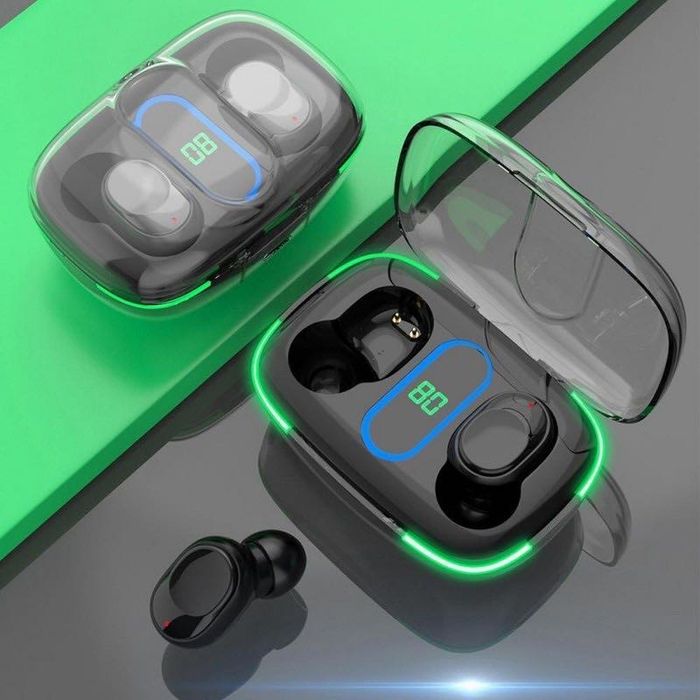 Безжични слушалкиBluetooth ,Touch с кутия за безжично зареждане.