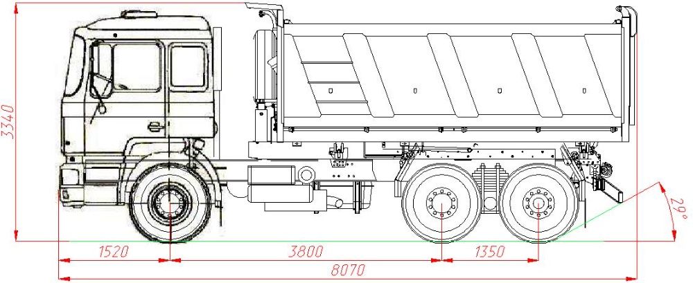 Самосвал SHACMAN 25 SX3256DR384