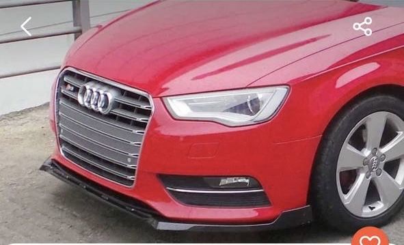 Преден лип спойлер за Ауди А3 C3 8B / Audi A3 S3