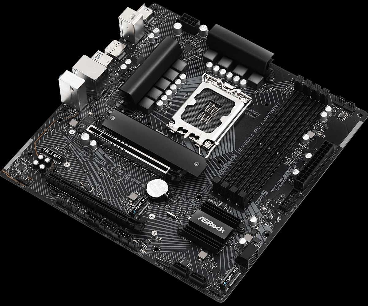 Материнская плата ASRock B760M PG Lighting, LGA1700 DDR5
