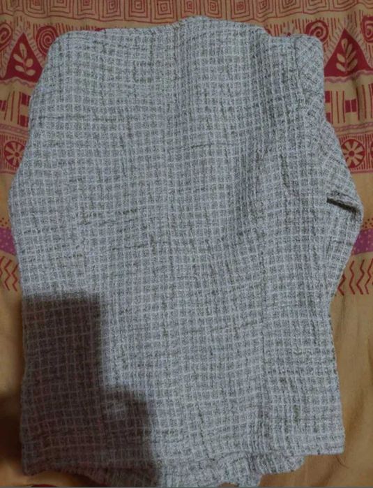 Jachetă clasic oficce cu fir auriu