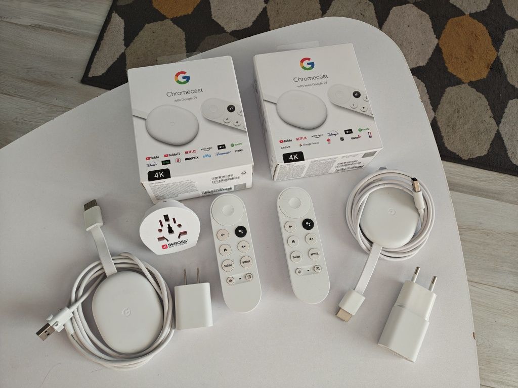 Google Chromecast TV, 4K, HDMI, Bluetooth, Wi-Fi, Alb