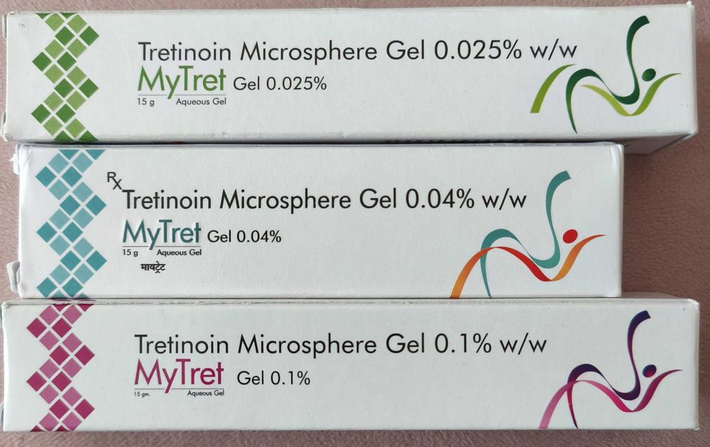 Tretin Retinol Riduri Microsphere Gel  0.04% , 0.025%. 0.1%