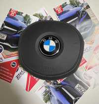 BMW airbag volan pachet M - cusut in piele - compatibil cu seria G