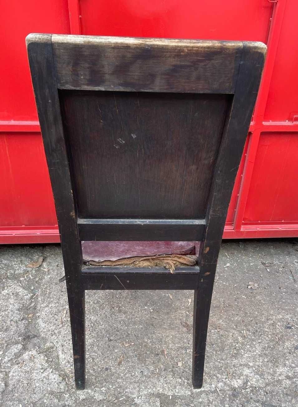 Scaun Vintage din lemn masiv; Jilt vechi; Fotoliu