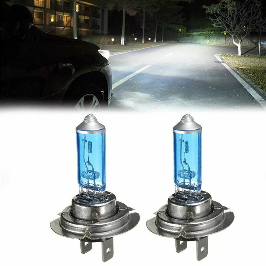 Set Două Becuri Halogen H1,H4,H7,H8,H9,H11,H13H15,H16,HB3,HB4(ALB-RECE