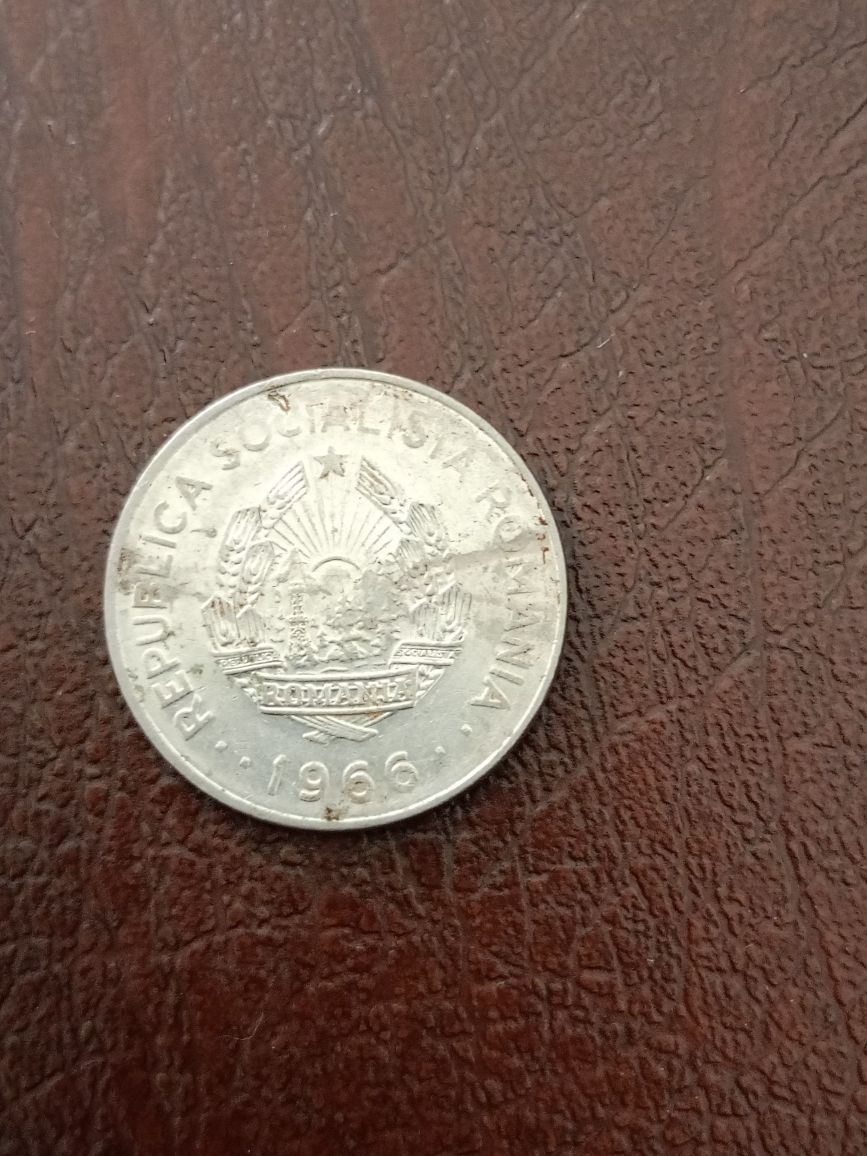 moneda veche  1 leu 1966
