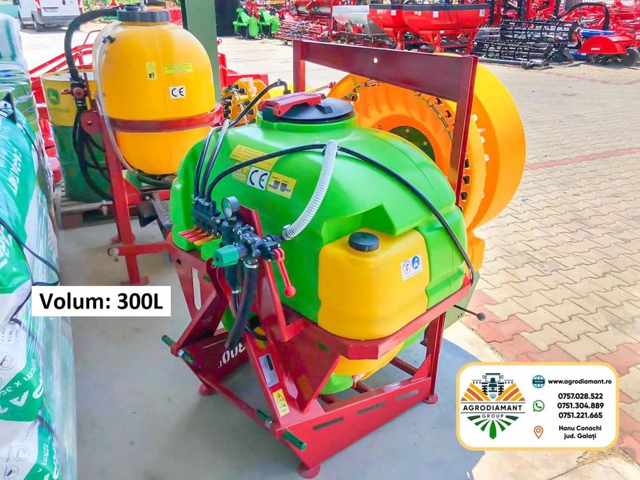 Atomizor pentru vie sau livada cu rezervor 300 / 400L foarte bun, accesibil, pentru tratamente in ferma, nou de la prod.
