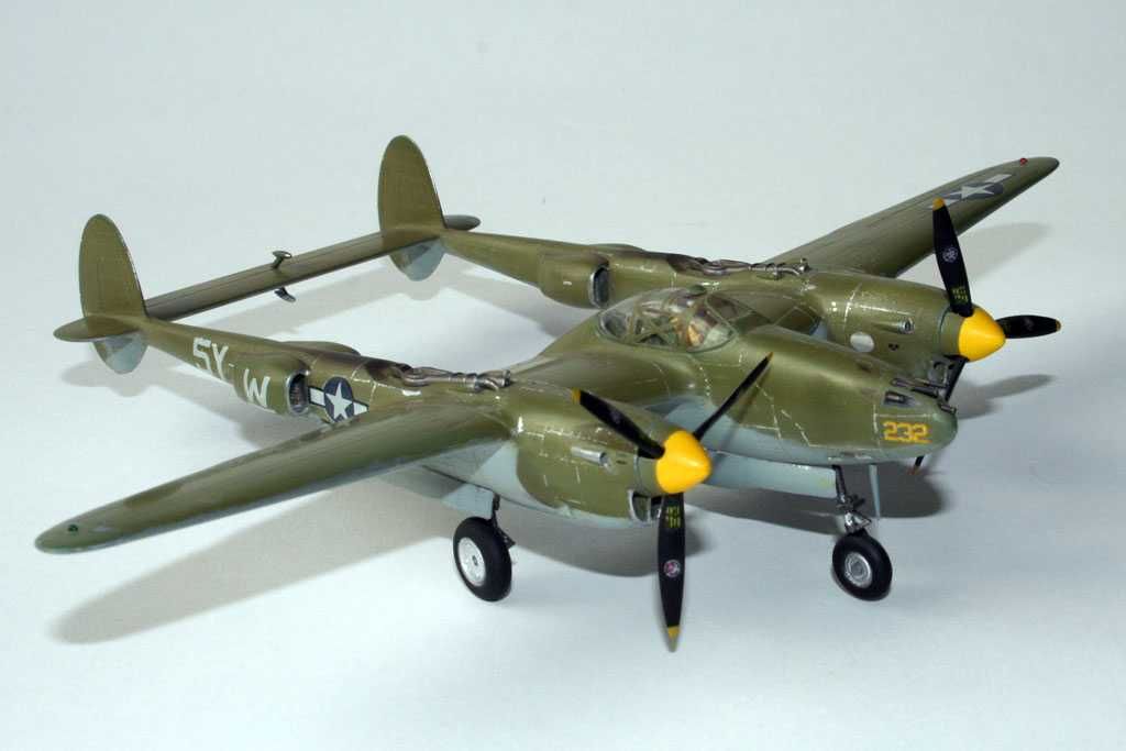 сборная модель самолёта P-38G 1/72 ex-Frog!