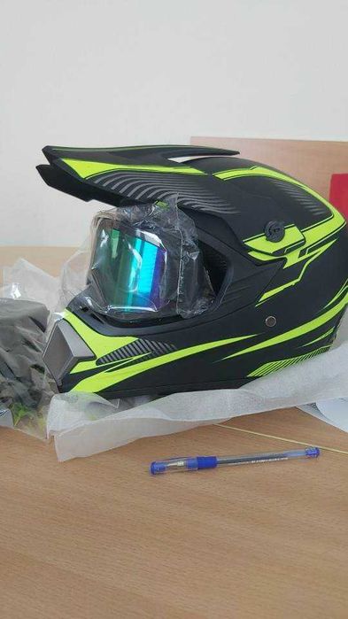 Casti moto off road/atv/enduro   +ochelari cadou
