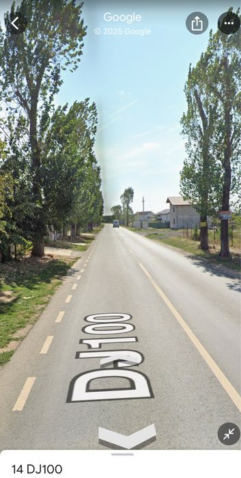 Teren Intravilan Ganeasa Ilfov Central la DJ 100