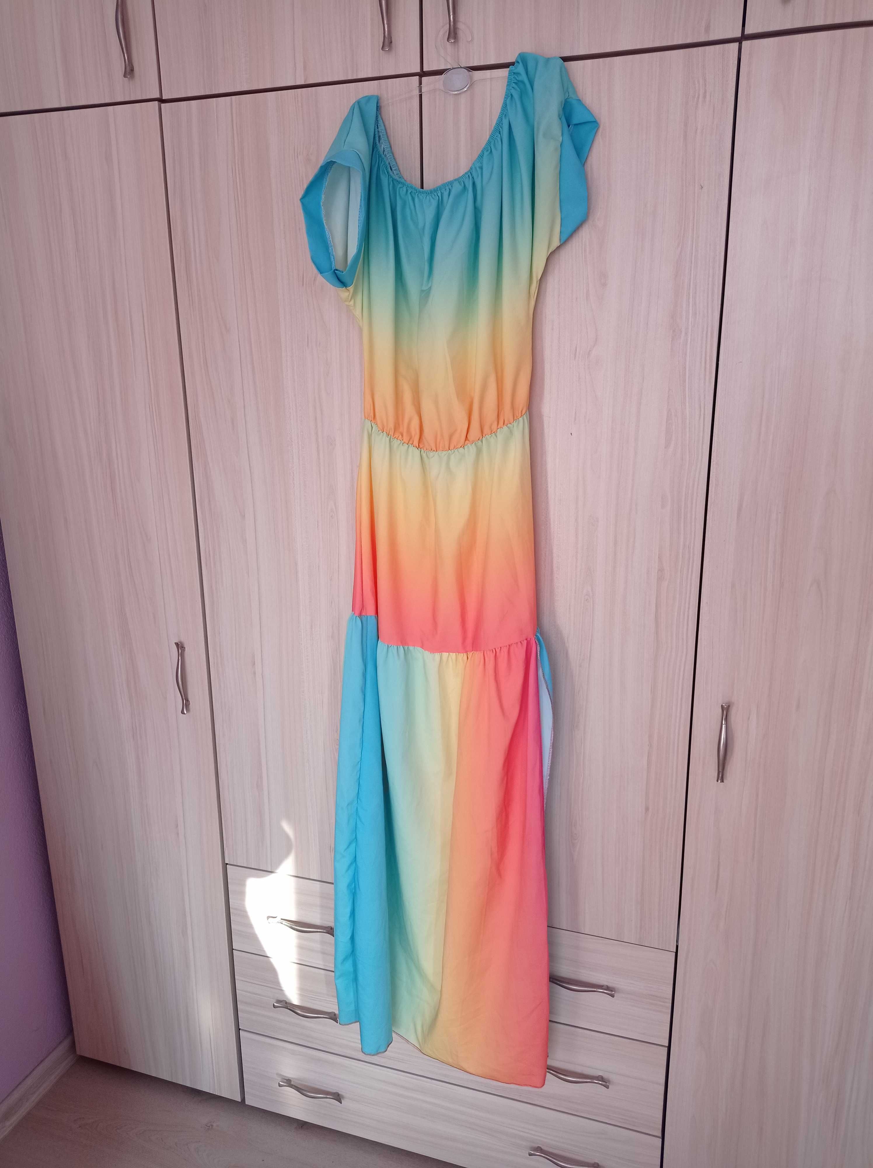 Дамска цветна рокля