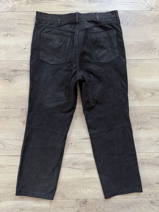 Pantaloni Piele Naturala henson&HENSON | Marime 40 (Talie 101 cm)