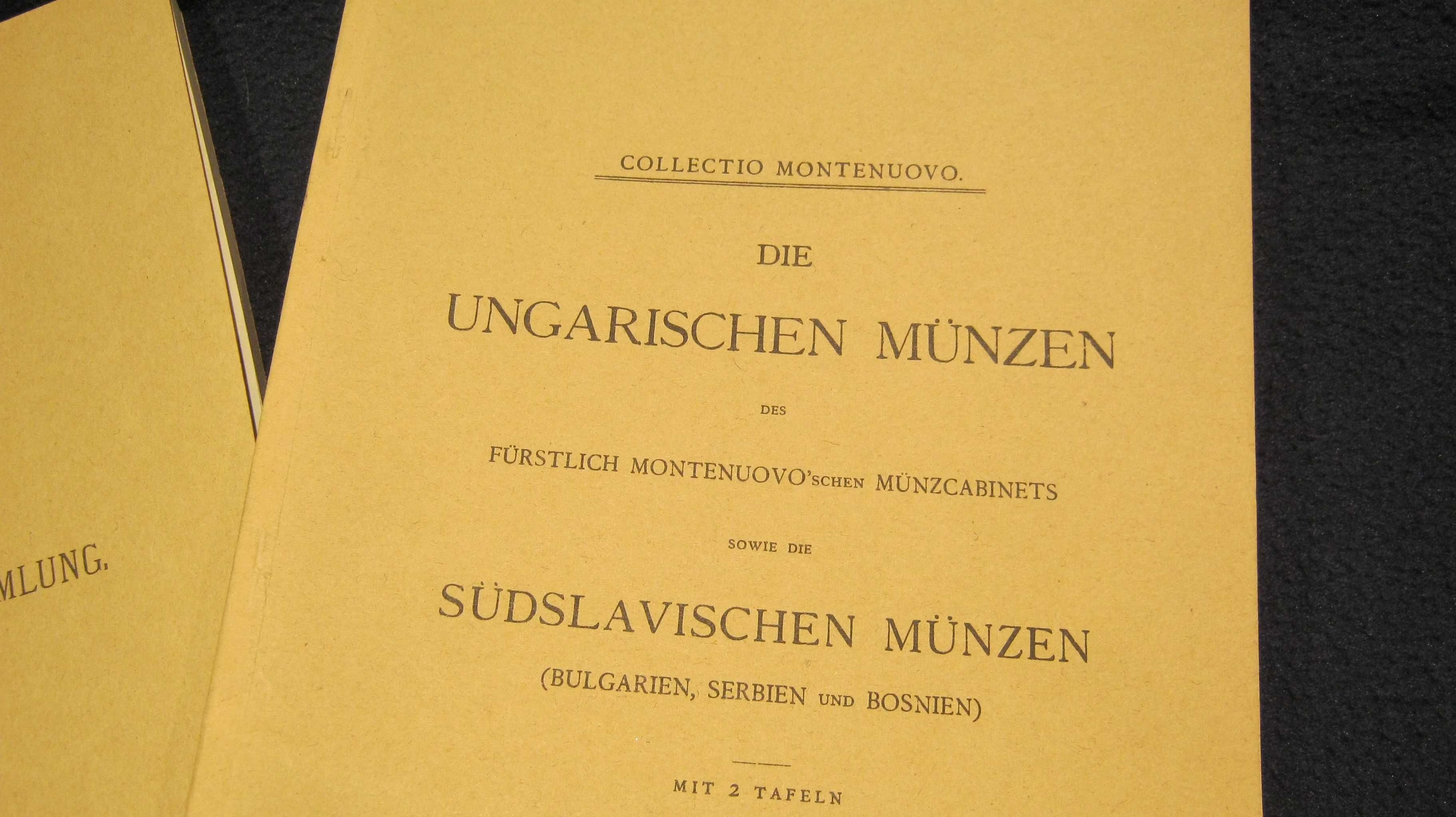 Lot 2 cataloguri/Numismatica/ COLLECTIO MONTENUOVO,pentru cunoscatori