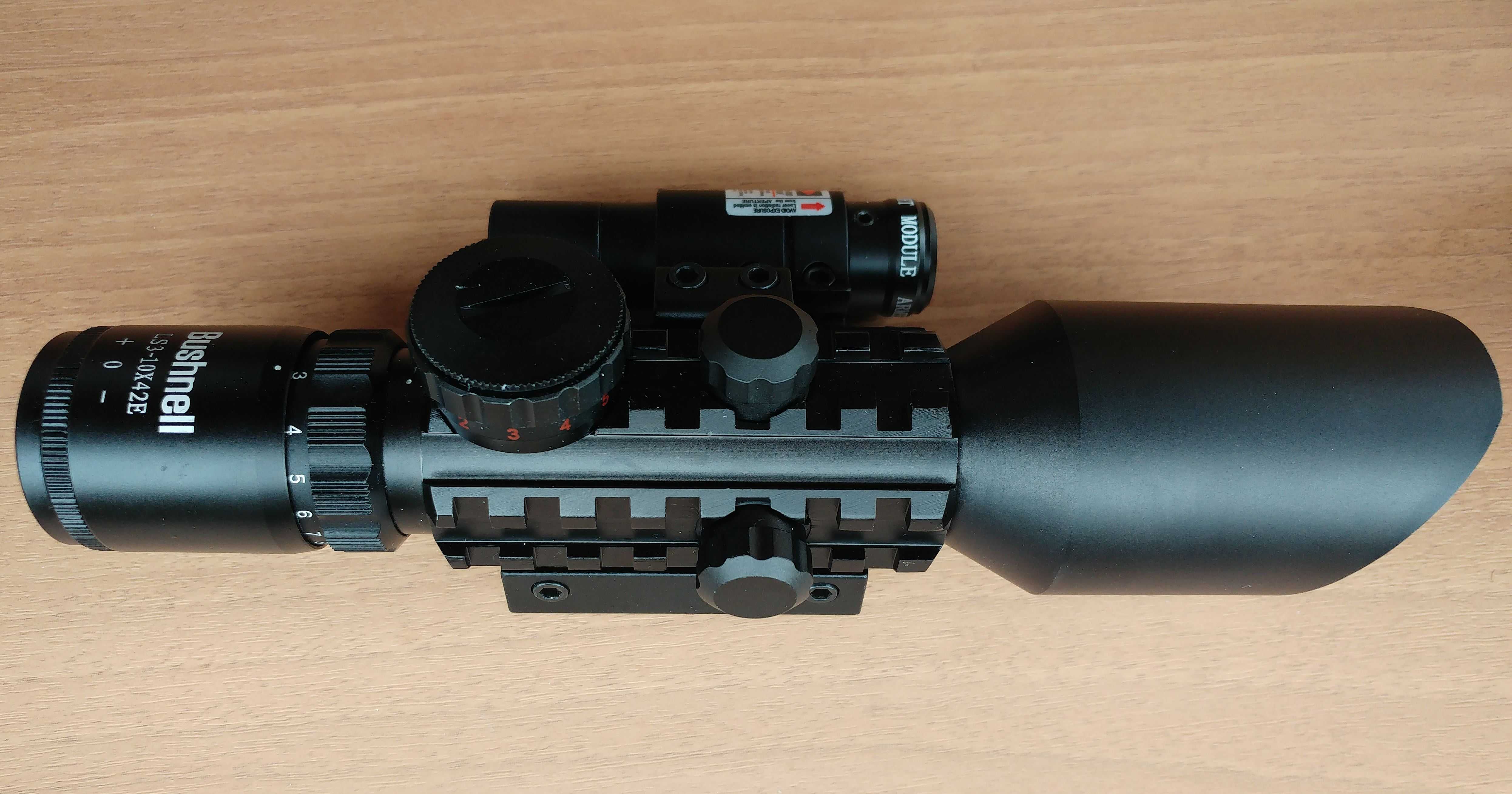 Оптика с лазерен прицел /модел M9 3-10x42/
