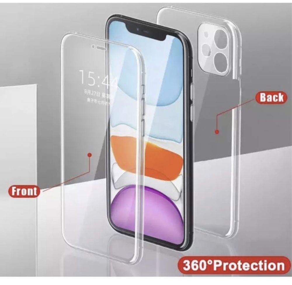 Iphone 14/PRO/MAX/PLUS - Husa Full Cover 360 Ultra Clear Plexi