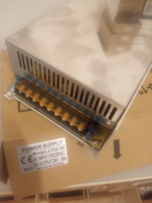 качественный мощный импульсный источник питания 24v 30A 24 вольта 30 А