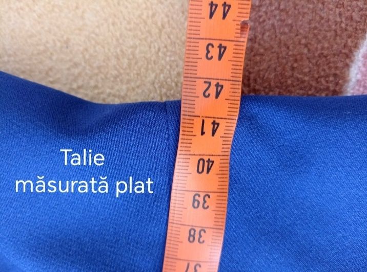 Rochie albastră midi APELLO nr. 42, nouă, preț fix